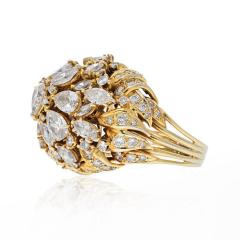 18K YELLOW GOLD 10 CARAT DIAMOND CLUSTER RING - 2421258