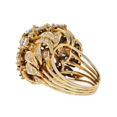 18K YELLOW GOLD 10 CARAT DIAMOND CLUSTER RING - 2421259