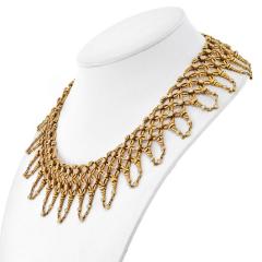 18K YELLOW GOLD 16 CARATS DIAMOND COLLAR BIB NECKLACE - 2363110