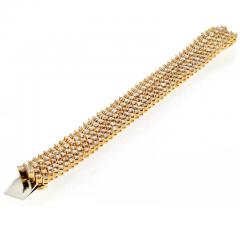 18K YELLOW GOLD 21 CARAT DIAMOND CARPET BRACELET - 3135836