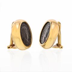 18K YELLOW GOLD VINTAGE MONET EARRINGS - 2302670