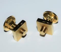 18K YG Screw and Nut Cufflinks - 1697251