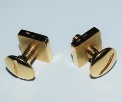 18K YG Screw and Nut Cufflinks - 1697252