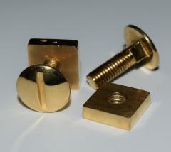 18K YG Screw and Nut Cufflinks - 1697253