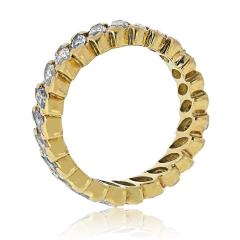 18K Yellow Gold 1 25cttw Marquise Diamond Eternity Ring - 4415856