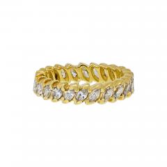 18K Yellow Gold 1 25cttw Marquise Diamond Eternity Ring - 4419210