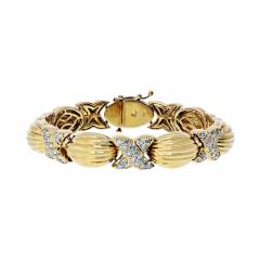 18K Yellow Gold 1 60cttw Estate Bracelet - 4512189