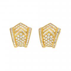 18K Yellow Gold AMERICAN APPRAISAL CERT Earrings - 4642452