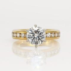 18K Yellow Gold Diamond Ring 1 78ct 7gr - 4525644