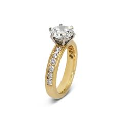 18K Yellow Gold Diamond Ring 1 78ct 7gr - 4527173