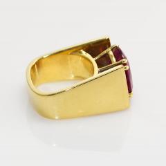 18K Yellow Gold Tourmaline Diamond Ring 16 7g - 4525995