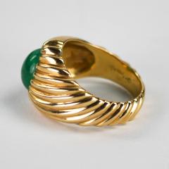 18K Yellow Gold Vintage Emerald Ring 3 75ct - 4525778