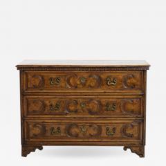 18TH C CARVED BURL WALNUT COMMODE - 1275435