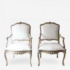 18TH C LOUIS XV ARMCHAIRS SIGNED BLANCHARD PAIR - 795212