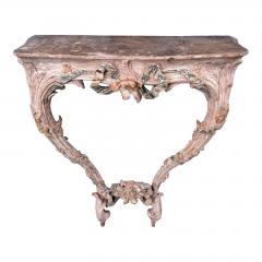 18TH C LOUIS XVI CARVED PAINTED WOOD CONSOLE - 795400