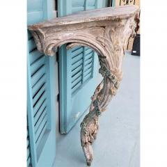 18TH C LOUIS XVI CARVED PAINTED WOOD CONSOLE - 795402