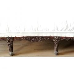 18TH C REGENCE BANQUETTE NEW WHITE UPHOLSTERY  - 792518