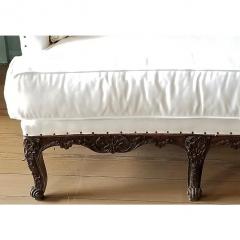 18TH C REGENCE BANQUETTE NEW WHITE UPHOLSTERY  - 792519