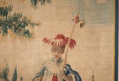 18TH CENTURY AUBUSSON CHINOISERIE TAPESTRY FRAGMENT AFTER A DRAWING BY BOUCHER - 3551026
