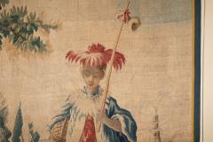 18TH CENTURY AUBUSSON CHINOISERIE TAPESTRY FRAGMENT AFTER A DRAWING BY BOUCHER - 3551129