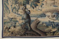 18TH CENTURY AUBUSSON VERDURE TAPESTRY AFTER JEAN BAPTISTE OUDRY - 4096745