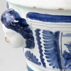 18TH CENTURY BLUE AND WHITE CACHE POT WITH ZINC LINER Circa 1750 - 1003948