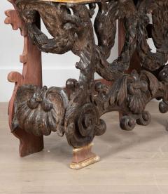 18TH CENTURY CARVED WOOD CONSOLE TABLE - 3676913