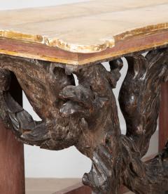 18TH CENTURY CARVED WOOD CONSOLE TABLE - 3676992