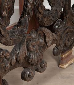 18TH CENTURY CARVED WOOD CONSOLE TABLE - 3676994