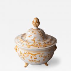 18TH CENTURY FA ENCE LIDDED SOUPI RE OR SOUP TUREEN IN YELLOW OCHRE - 2729801