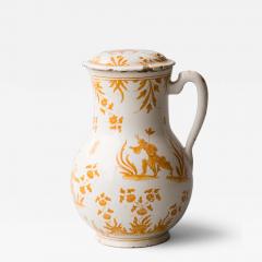 18TH CENTURY MOUSTIERS COVERED FAIENCE JUG - 3769414
