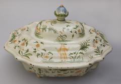 18TH CENTURY POLYCHROME FA ENCE SOUP TUREEN - 2722708