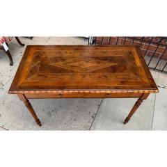 18c Style Francesco Molon for Giemme Fruitwood Inlaid Writing Table Desk - 4558176