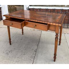 18c Style Francesco Molon for Giemme Fruitwood Inlaid Writing Table Desk - 4558177