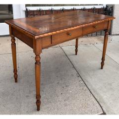 18c Style Francesco Molon for Giemme Fruitwood Inlaid Writing Table Desk - 4558184