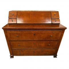 18c Style Italian Marquetry Inlaid Secretary Desk - 4762475