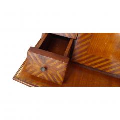 18c Style Italian Marquetry Inlaid Secretary Desk - 4762476