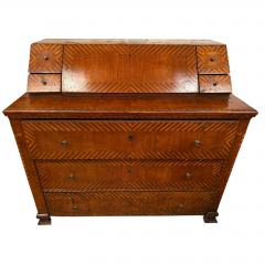 18c Style Italian Marquetry Inlaid Secretary Desk - 4762477