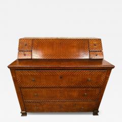 18c Style Italian Marquetry Inlaid Secretary Desk - 4762651