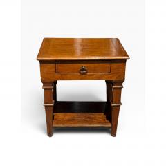 18c Style Italian Walnut Rustic European Side or End Table - 4762612