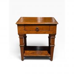 18c Style Italian Walnut Rustic European Side or End Table - 4762613