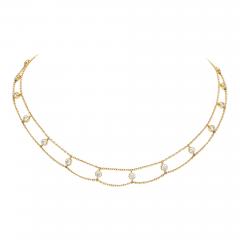18k Gold Diamond Necklace - 301812
