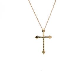 18kt Yellow Gold Diamond Cross - 4442224