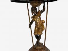 18th 19th c Italian Venetian Blackamoor Gueridons Opposing Figures Marble - 4623820