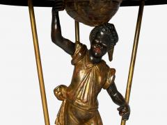 18th 19th c Italian Venetian Blackamoor Gueridons Opposing Figures Marble - 4623822