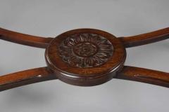 18th 19thc finely carved mahogany centre table - 4805653