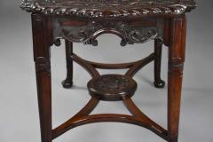 18th 19thc finely carved mahogany centre table - 4805664