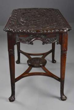 18th 19thc finely carved mahogany centre table - 4805669