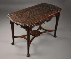 18th 19thc finely carved mahogany centre table - 4805670
