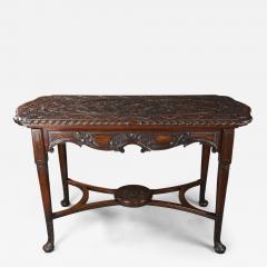 18th 19thc finely carved mahogany centre table - 4817878